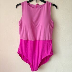 Calia Pink Color Block One Piece Swimsuit